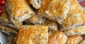 Baklavalık Yufkadan Kıymalı Çıtır Börek Tarifi	