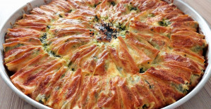 Ispanaklı El Açması Tepsi Kırma Börek Tarifi